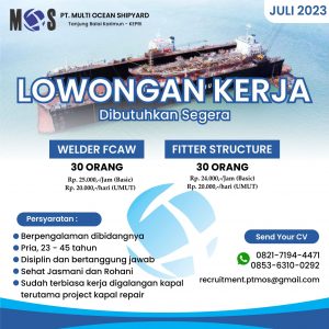Lowongan Kerja PT MULTI OCEAN SHIPYARD